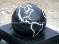 brown stone ball sphere globe,granite globe 5