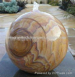 slate stone ball fountain ,Granite water feature,stone water feature 3