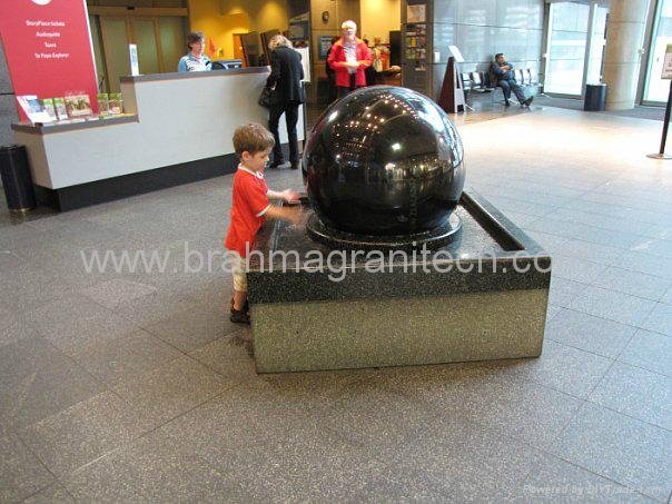 slate stone ball fountain ,Granite water feature,stone water feature 4