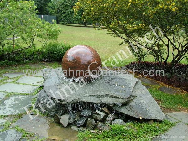 moving ball fountain,moving ball water feature,moving balls