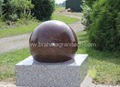 natural garden stone sphere water features