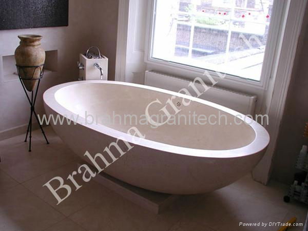 natural stone bathtub