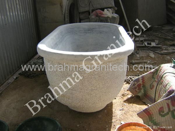 solid stone bathtub,large stone tub 4