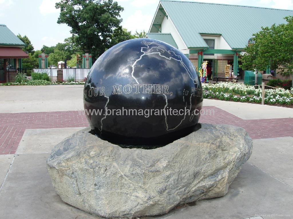 Stone ball fountains 3