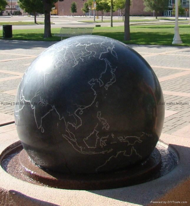 granite sphere fountain