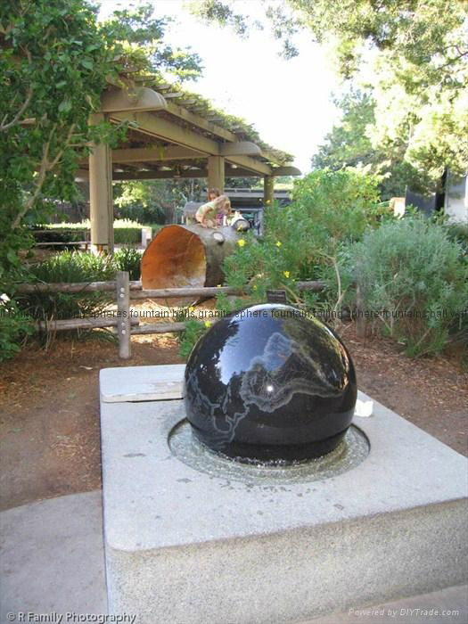 stone sphere fountain