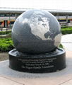 ball water feature prices, landscape sphere fountain, granite kugel ball