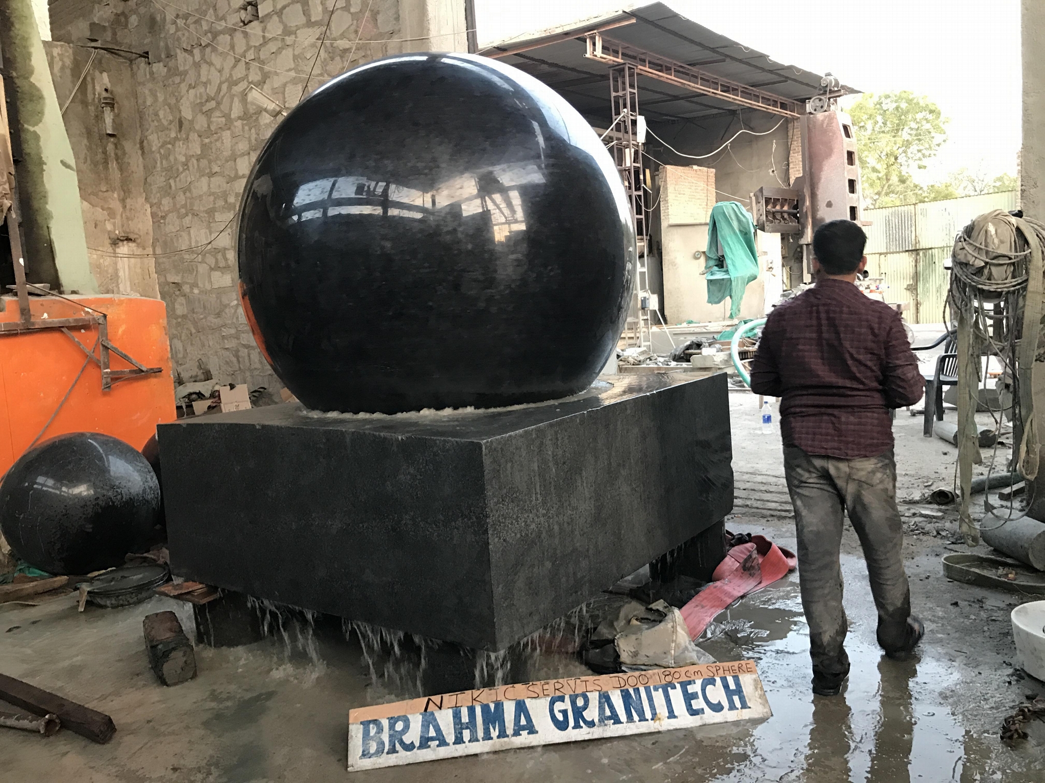 granite monument ball