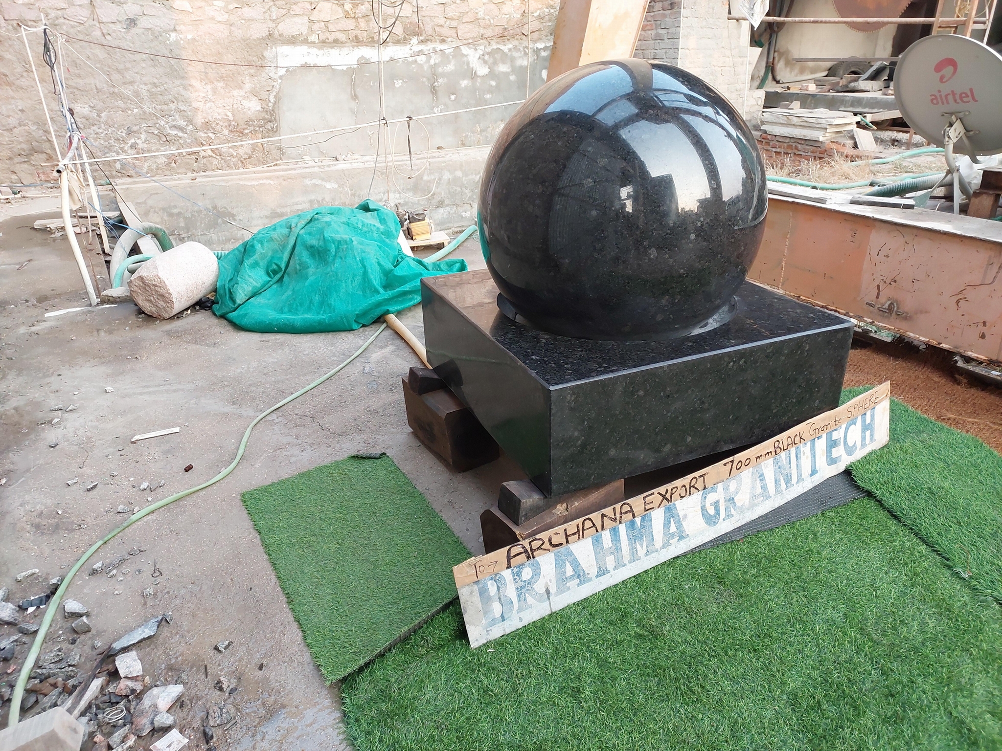 black granite ball