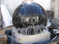 black sphere fountains,stone rotate ball fountain 1