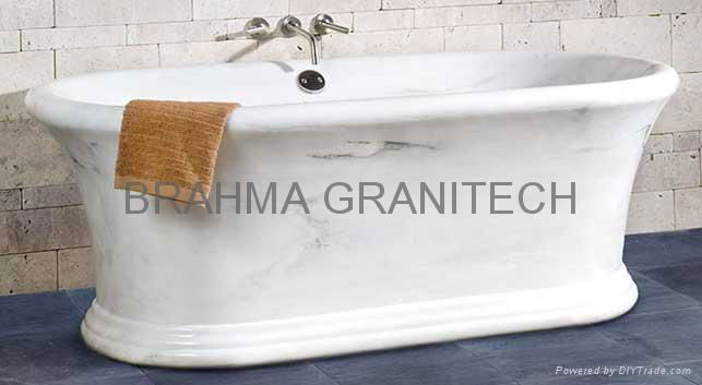 solid stone bathtub