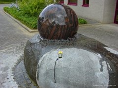 fountain spheres,rolling sphere fountains,sphere water fountains