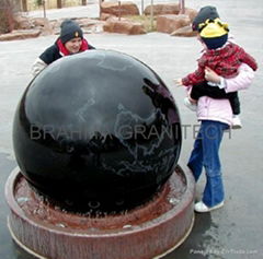 Pond ball sphere globe fountain,granite spheres