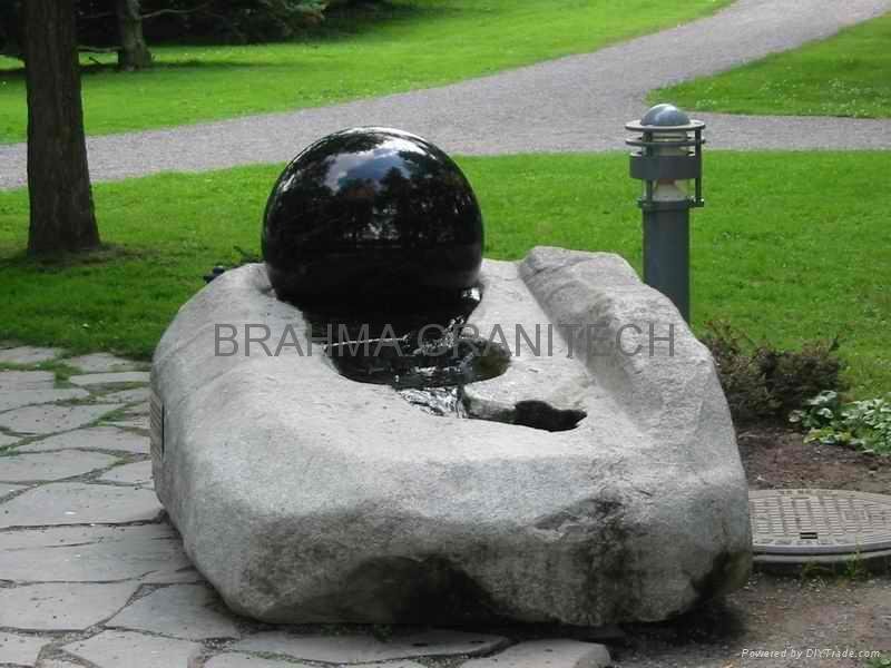 Water revolving globe fountain,marble globe fountain