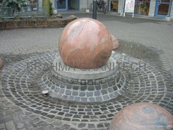 moving ball fountain,moving sphere water feature,moving fountain balls