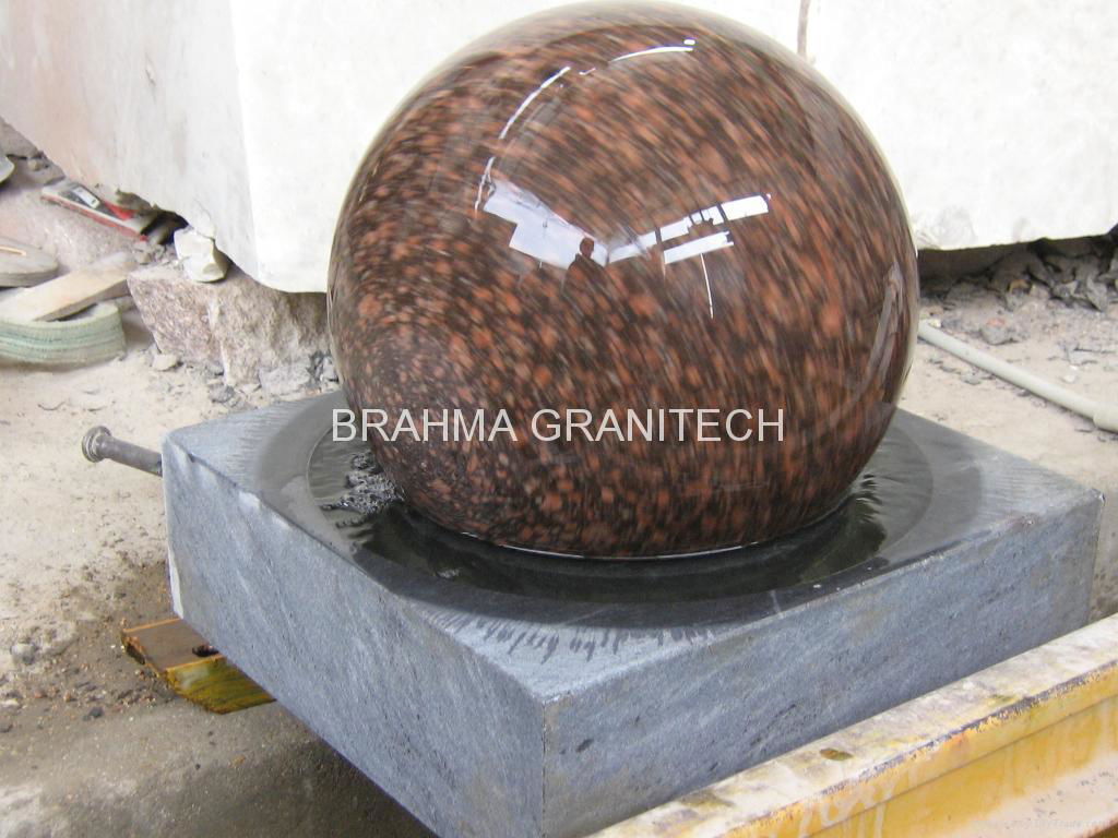 brown stone ball sphere globe,granite globe