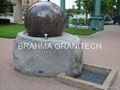 spherical ball fountains,granite globe fountain 