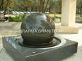 turning ball fountains,sphere water fountain