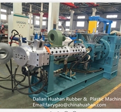 Pin-bannel cold feed rubber extruder