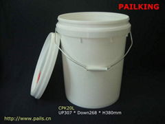 20L Plastic Pail, Plastic buckets, Containers