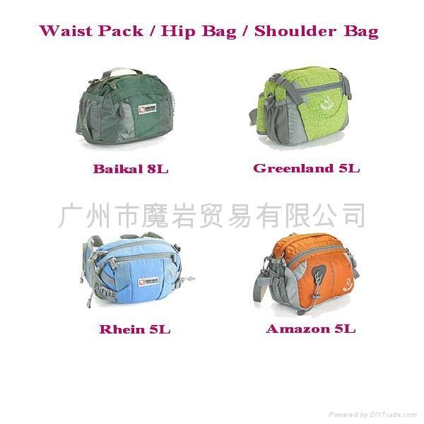 Travel Backpack Hip Bag Shoulder Bag 5