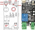 K215-V1.3指紋門禁控制板 電瓶車汽車啟動開關 繼電器觸點輸出 5