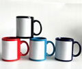 11oz wholesale full color mug with white patch sublimation mug