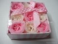 soap flower paper box