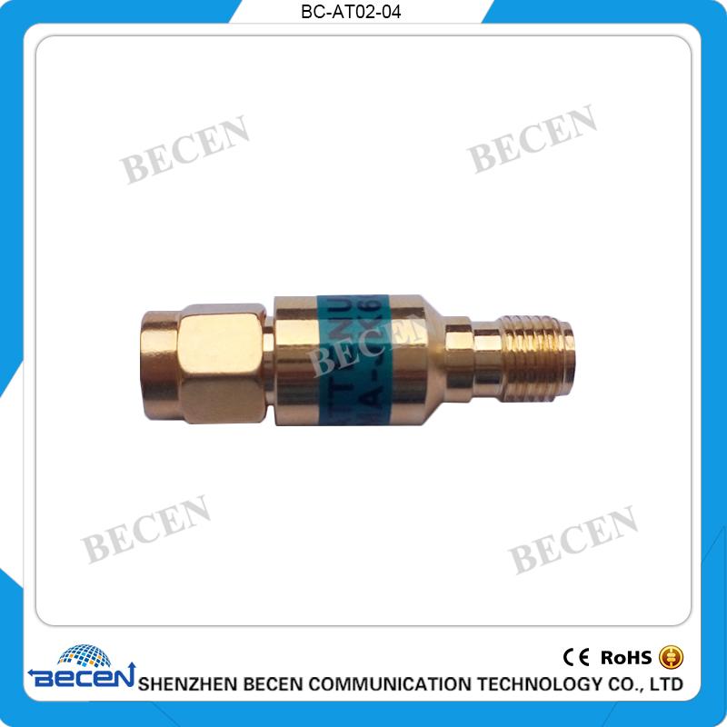 2 Watt SMA male to female attenuator 1.3.5.6.10.15.20.30db attenuation 4