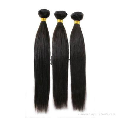 5A Brazilian Virgin Hair Extension Silky Straight Human Hair Weaving