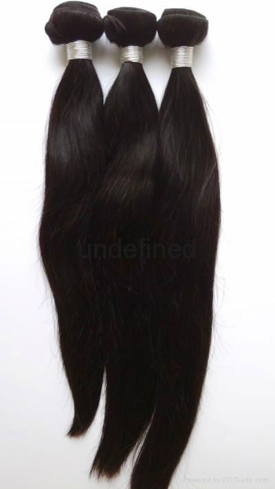 6A Unprocessed Virgin Brazilian Hair Silky Straight Human Hair Weaving 2