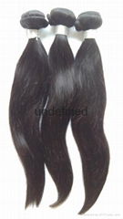 6A Unprocessed Virgin Brazilian Hair Silky Straight Human Hair Weaving