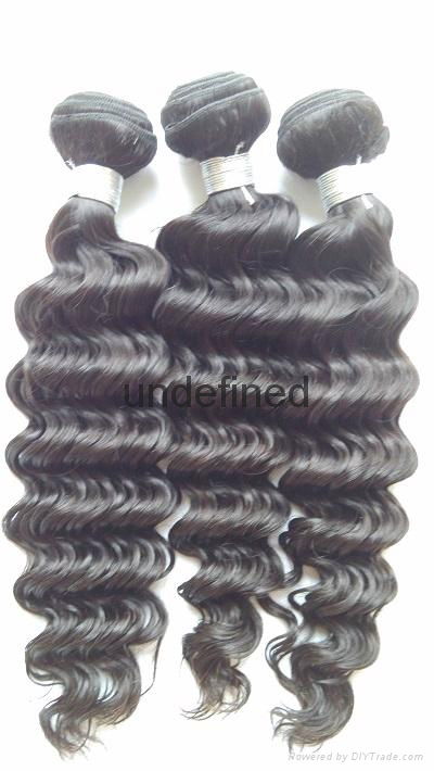 6A Unprocessed Brazilian Virgin Hair Weaving Deep Wave Human Hair Extension 4