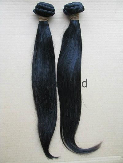 7A Unprocessed Brazilian Virgin Hair Weft Silky Straight Human Hair Extension 2