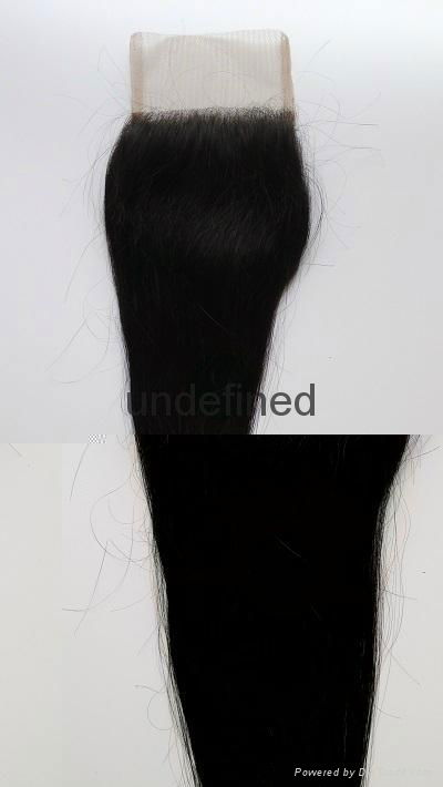 7A Free Part Unprocessed Brazilian Virgin Hair Closure Human Hair Lace Closure 2