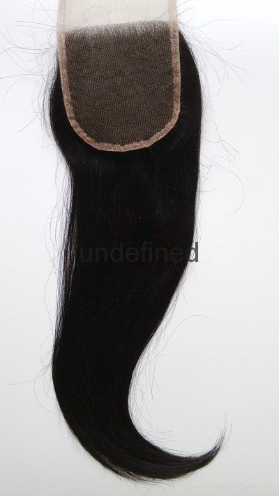 7A Free Part Unprocessed Brazilian Virgin Hair Closure Human Hair Lace Closure 3