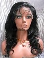 Brazilian Virgin Hair Full Lace Wig Human Hair Glueless Lace Wig 1