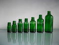 Green Glass Essential Oil Bottle