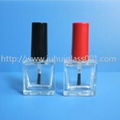 10ML Square Glass Nail Polish Bottle 1