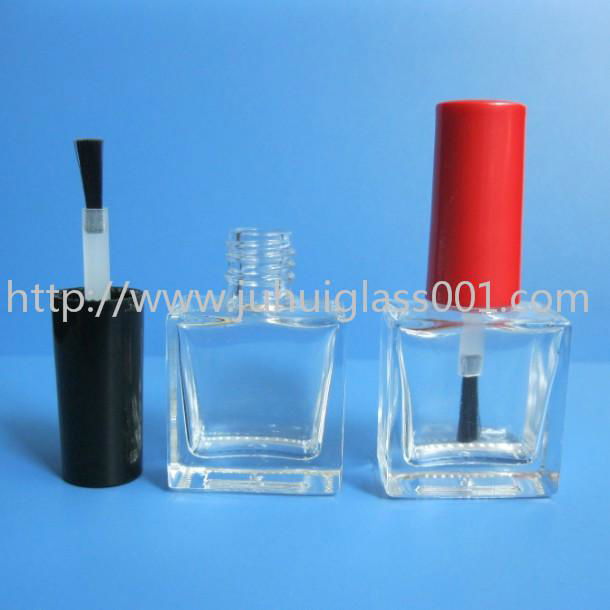 10ML Square Glass Nail Polish Bottle 2