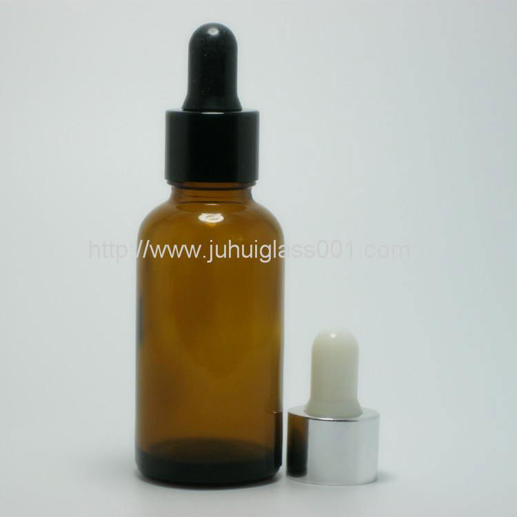 30ml Amber Round Essential Oil Bottle with Cap 