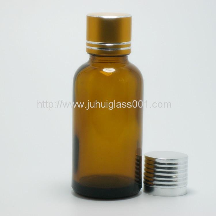 30ml Amber Round Essential Oil Bottle with Cap  4
