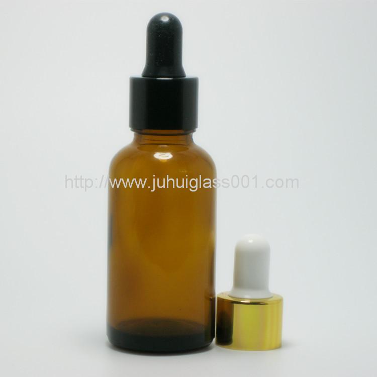 30ml Amber Round Essential Oil Bottle with Cap  2