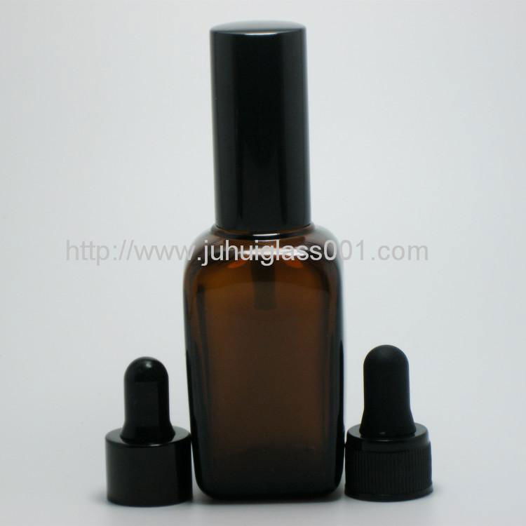 50ML Square Essential Oil Glass Bottle with Sprayer 2