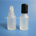 15ML Round Frost Glass Roll on Bottle with Plastic Cap