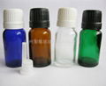 10ML Blue/Green/Amber/Transparent Glass Essential Oil Bottle
