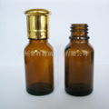 Brown Round 30ml Oil bottle with mushroom shaped cover