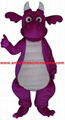 purple dragon mascot costume adult