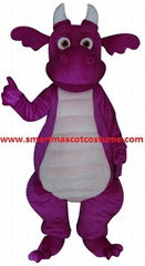 purple dragon mascot costume adult dragon costume