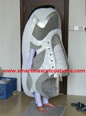 sport shoes mascot costume